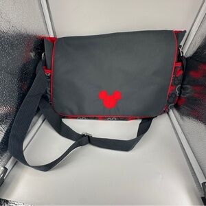 Mickey Mouse Gray and Red Diaper Bag